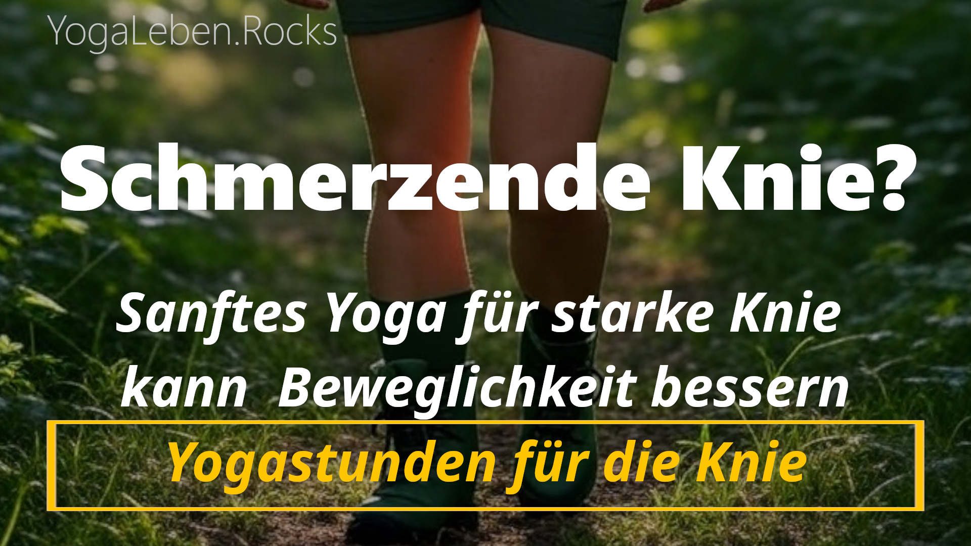 Schmerzende Knie? Sanftes Yoga für starke Knie kann die Beweglichkeit verbessern helfen. Schmerzende Knie? Sanftes Yoga für starke Knie kann die Beweglichkeit verbessern helfen.